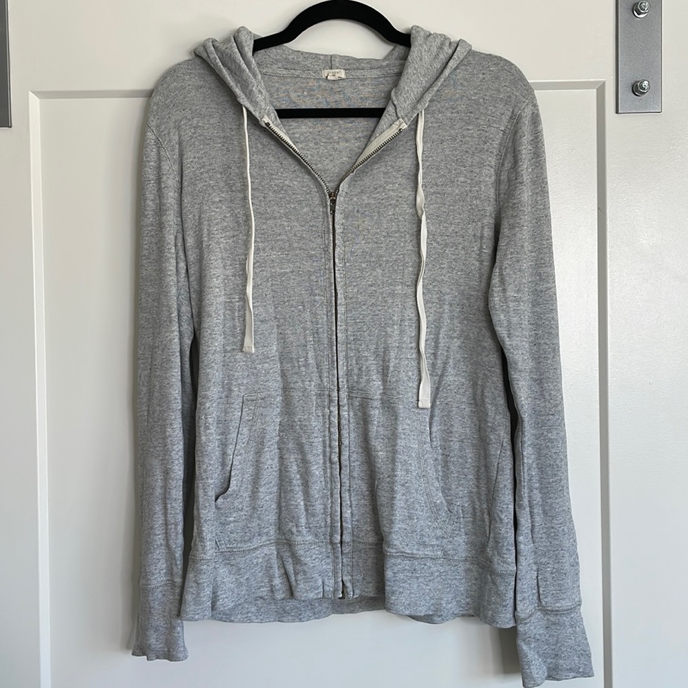 Full Zip J. Crew Cotton Hoodie